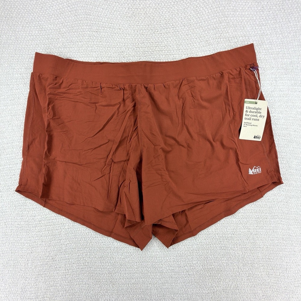 NEW REI Swiftland 5" Running Shorts Mens 3XL Smoked Paprika Lined Lightweight